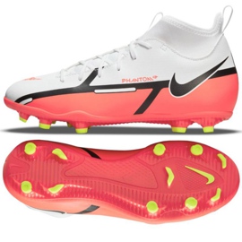 Calzado de fútbol Nike Phantom GT2 Club Dynamic Fit FG / MG Jr DC0822 167 blanco