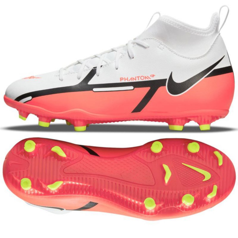 Calzado de fútbol Nike Phantom GT2 Club Dynamic Fit FG / MG Jr DC0822 167 blanco