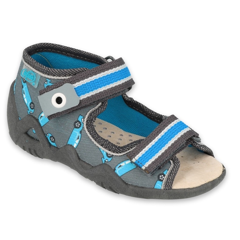 Zapatos befado amarillo niño 350P031 azul gris