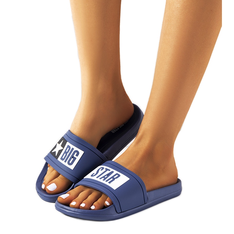 Pantuflas mujer azul marino Big Star DD274A265