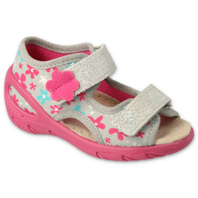 Zapatos befado niño pu 065P175 rosado gris