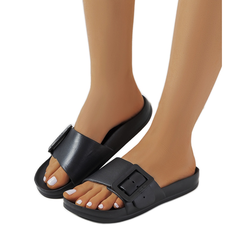 Pantuflas Black Big Star FF274A389 negro