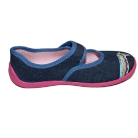 Zapatillas para niños de Befado con una aplicación 955x014 azul Zapatillas para niños de Befado con una aplicación 955x014 azul