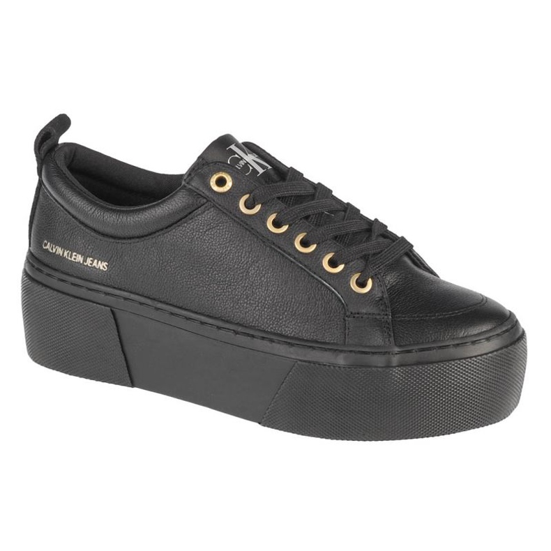 Calvin Klein Vulcanized Flatform Laceup LW YW0YW00366-0GJ Zapatos negro