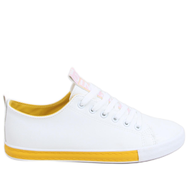 Deportivas blancas de mujer Twerd Yellow blanco
