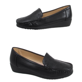 Cukki Mocasines negros calados para mujer Cukki Mocasines negros calados para mujer