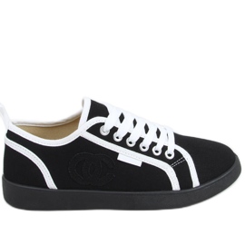 Negro Trest Zapatillas chanelki negras