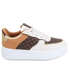 Deportivas mujer Glovi Camel marrón multicolor Deportivas mujer Glovi Camel marrón multicolor
