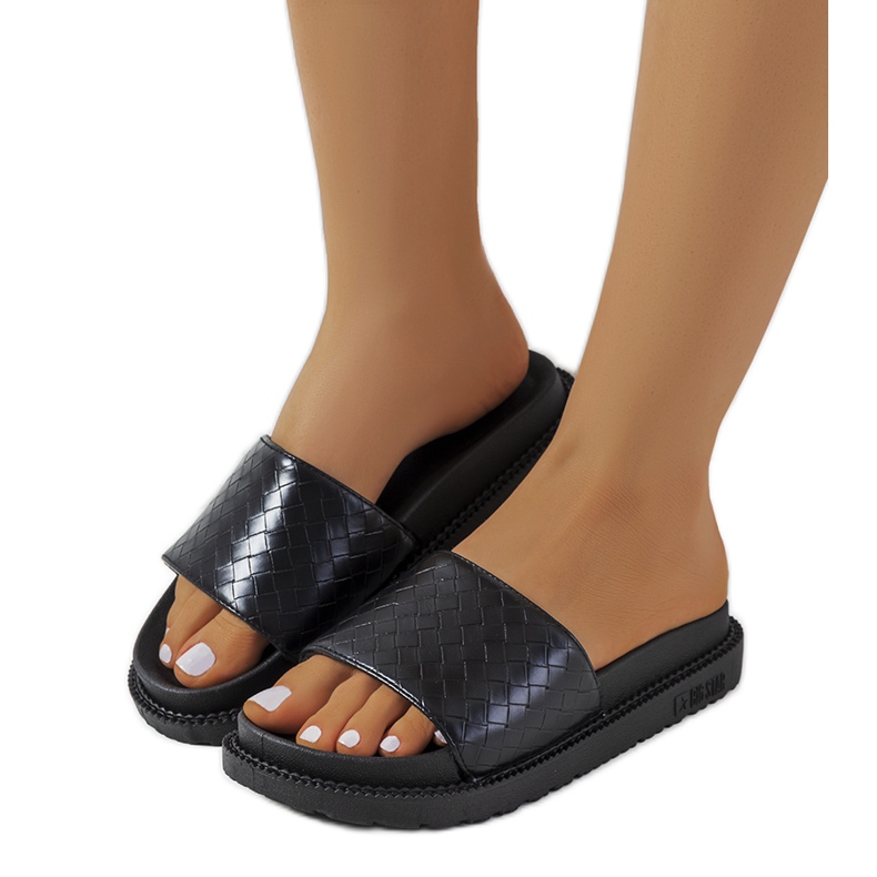 Zapatillas negras en plataforma Big Star HH274684 negro