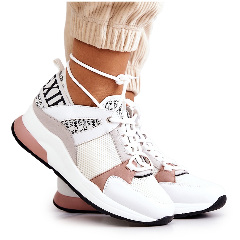 Vinceza Zapatillas Deportivas Deportivas Con Cuña Blanco Lorey
