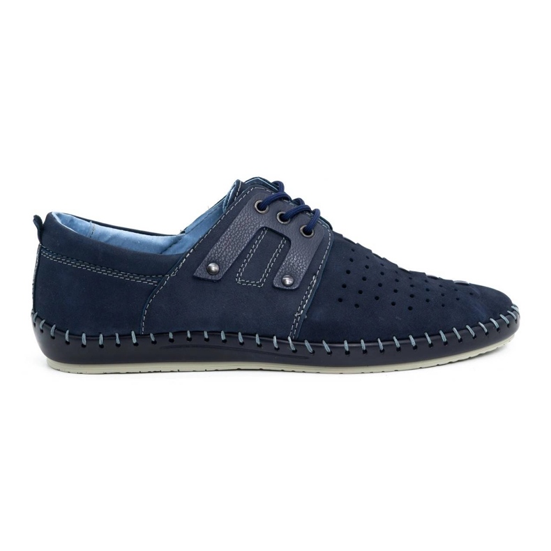Olivier Zapatos hombre piel verano 882LMA azul marino