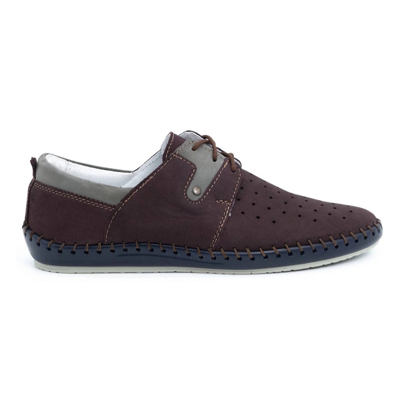 Olivier Zapatos hombre piel verano 744LMA burdeos multicolor Olivier Zapatos hombre piel verano 744LMA burdeos multicolor