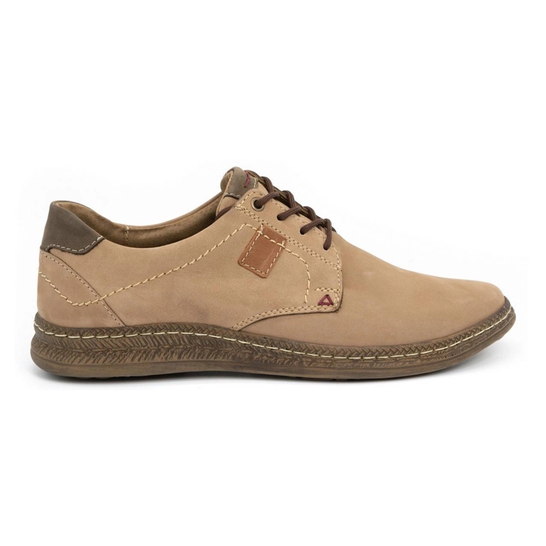 Olivier Zapatos casual hombre piel 930MA beige