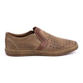 Olivier Zapatos hombre piel para verano 713MP marrón