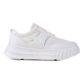 TRENDI Zapatillas deportivas en la plataforma beige