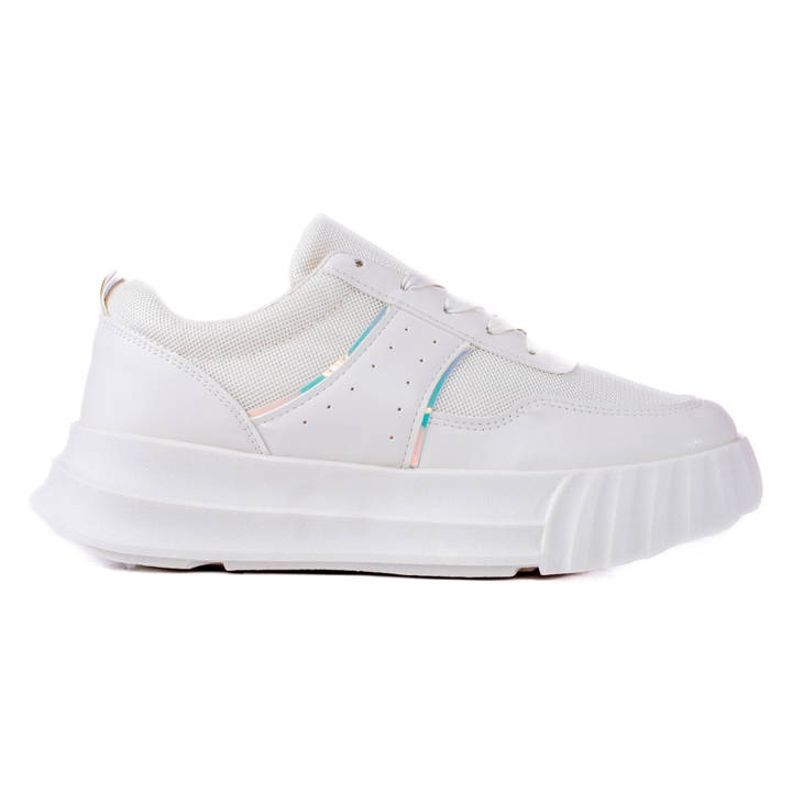 TRENDI Zapatillas deportivas en la plataforma beige