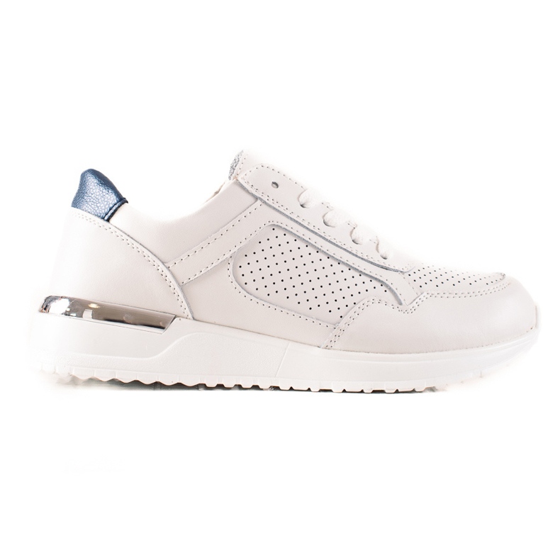 Zapatillas de piel VINCEZA blanco