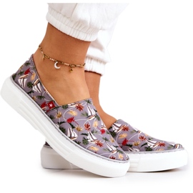 Zapatillas Mujer Slip On Memory Foam Big Star JJ276015 Gris