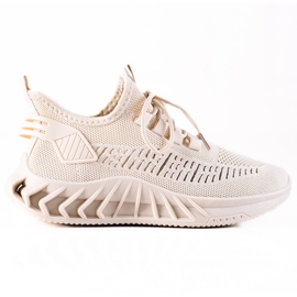 TRENDI Zapatillas de textil beige