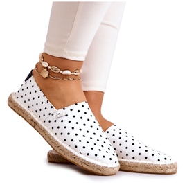 Alpargatas Mujer Con Lunares Big Star JJ274870 Blanco