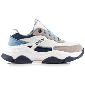 Zapatillas Mujer Big Star JJ274580 blanco azul multicolor