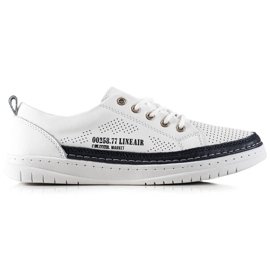 Evento Zapatillas de cuero blancas blanco