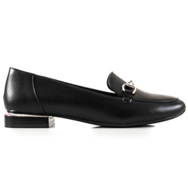 Mocasines en los tacones planos de Sergio Leone negro