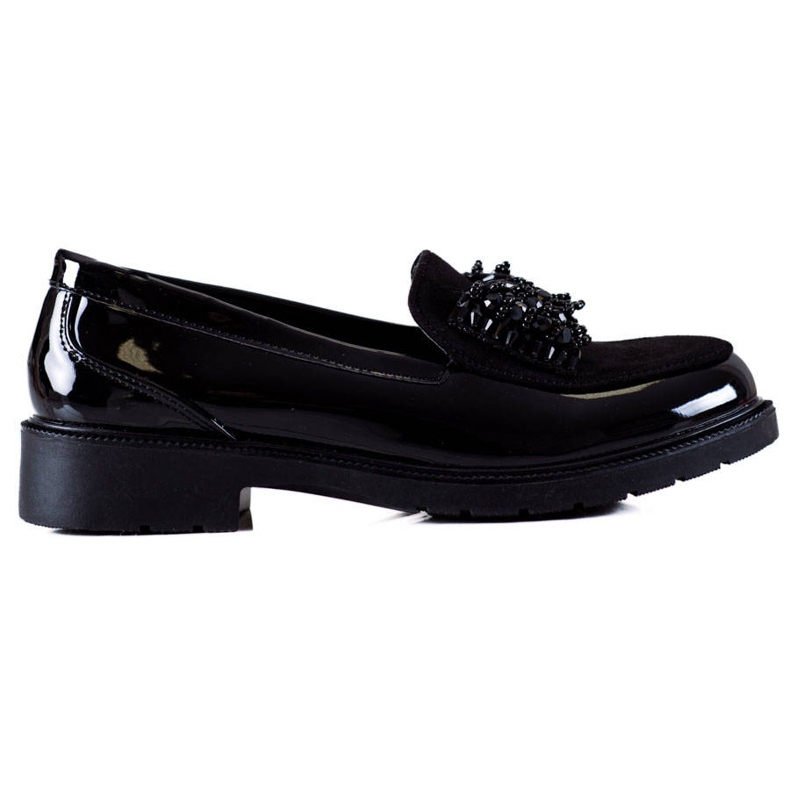 S. BARSKI Zapatos con lazo decorativo S.BARSKI negro