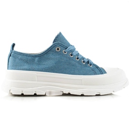TRENDI Zapatillas de deporte azules de moda