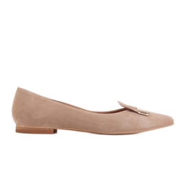 Marco Shoes Bailarinas con lengua decorativa beige