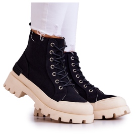 S.Barski Zapatillas Mujer Botas Larina Negras negro