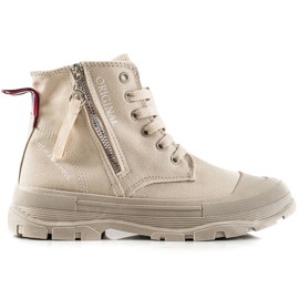 Sabatina Zapatillas con cremallera beige