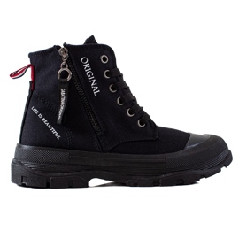 Sabatina Zapatillas con cremallera negro Sabatina Zapatillas con cremallera negro