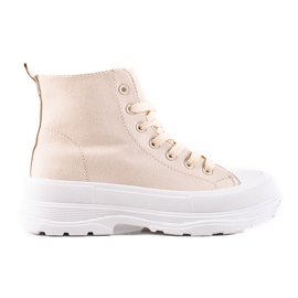 TRENDI Zapatillas altas en beige