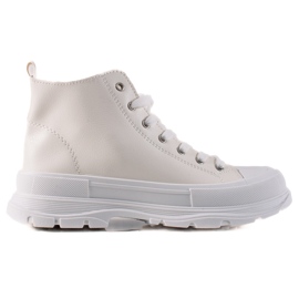 Forever Folie Zapatillas altas de moda blanco