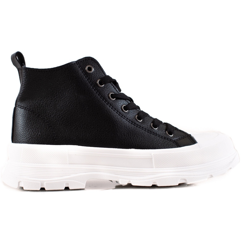 Forever Folie Zapatillas altas de moda negro