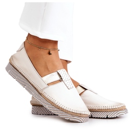 Mocasines Mujer Piel Maciejka 05432-22 Beige Claro
