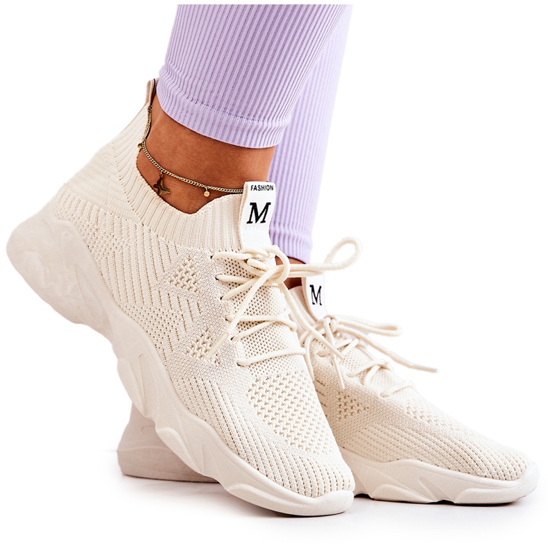 PS1 Deportivas Deportivas Tejido Beige Claro Nolene PS1 Deportivas Deportivas Tejido Beige Claro Nolene