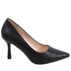 Stilettos mujer flor Aurora Negro