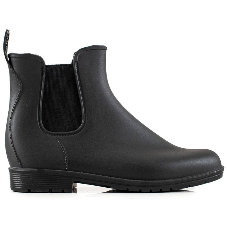 TRENDI Botas de lluvia negras clásicas negro