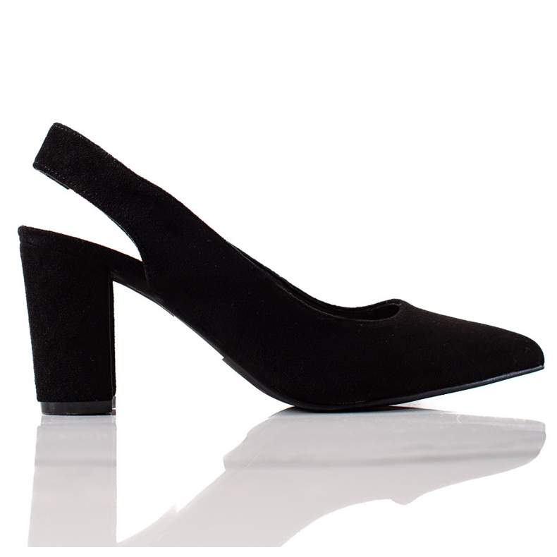 Evento Zapatos de tacón con tacón descubierto negro