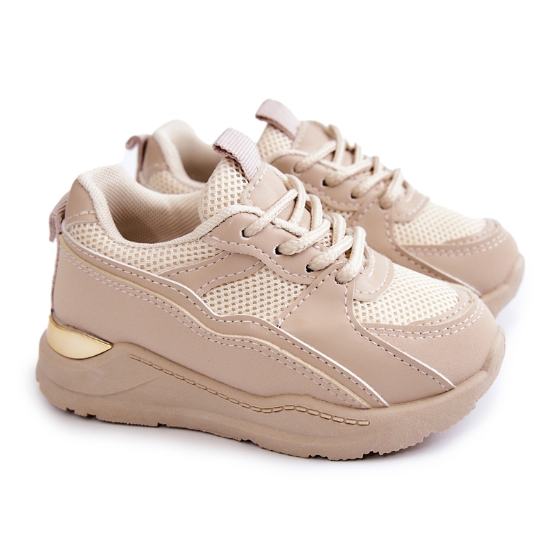 FR1 Deportivas Infantiles Sneakers Beige Kizzie