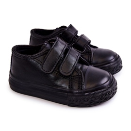 Deportivas Infantiles De Piel Deportivas Con Velcros Negro Foster Deportivas Infantiles De Piel Deportivas Con Velcros Negro Foster