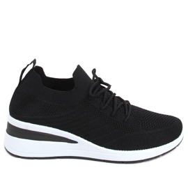 Zapatos cuña calcetín Binita Negro Zapatos cuña calcetín Binita Negro