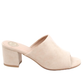 Sandalias tacón Alessia Beige