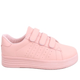 Zapatillas Saanvi Rosa con velcro rosado