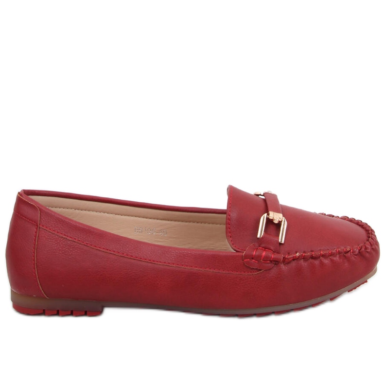 Mocasines mujer Leoni Burdeos rojo