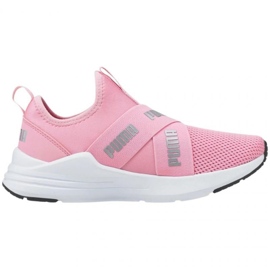 Puma Wired Run Slip On Verano Jr 383732 01 rosa