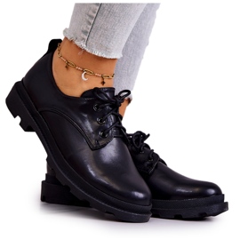 S.Barski Zapatos Oxford Clásicos Mujer Negro Colton