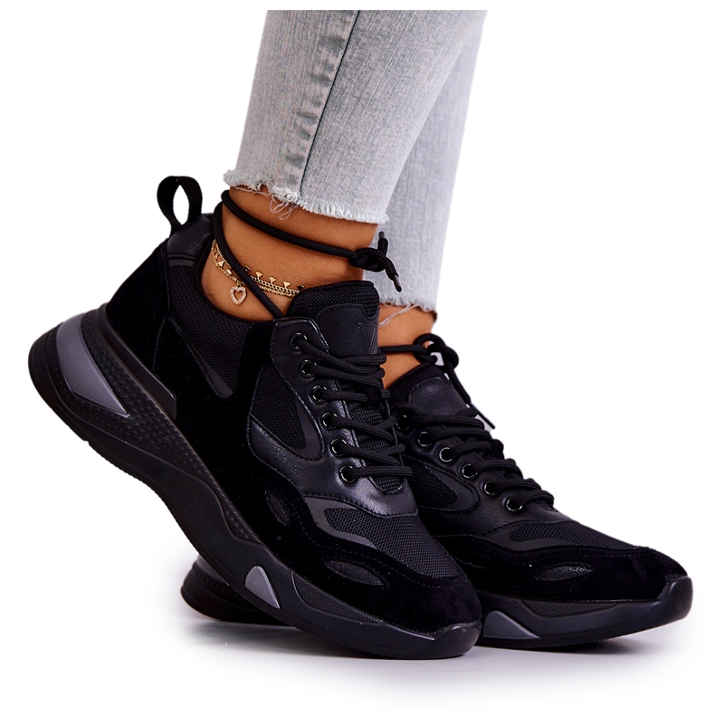 Vinceza Deportivas de mujer Sneakers Negras Spencer negro